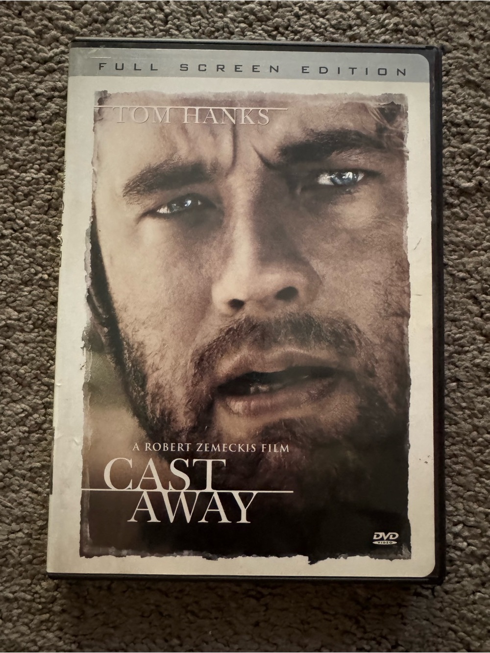 Cast Away DVD Cover Art - Beige/Tan